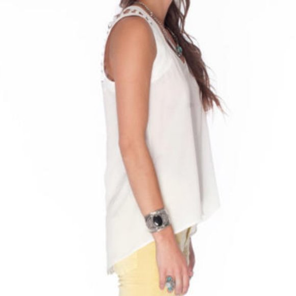 Naked Zebra White Back Track Tank Top - Picture 2 of 9